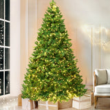 Jingle Jollys Christmas Tree 2.1m Xmas Tree Decorations 1134 LEDs - Close-Up Angle