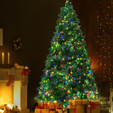 Jingle Jollys Christmas Tree 2.1m Xmas Tree Decoration 8 Light Mode Multi Colour - Close-Up Angle