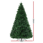 Jingle Jollys 7FT pre-lit artificial Christmas tree with multicolour LED lights, PVC tips