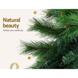 Jingle Jollys Christmas Tree 2.1M Xmas Tree Decorations Pine Needles 1584 Tips - Close-Up Angle