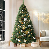 Jingle Jollys Christmas Tree 2.4M Xmas Tree Decorations Pine Needles 2100 Tips - Close-Up Angle