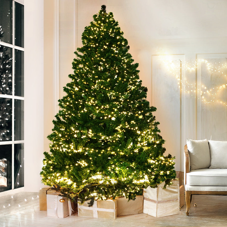 Jingle Jollys 2.4M pre-lit Christmas tree with warm white LED lights, image 7