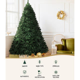 Jingle Jollys Christmas Tree 2.4M Xmas Tree Decoration 8 Light Mode Multi Colour - Top-Down View