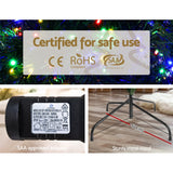 Jingle Jollys Christmas Tree 2.4M Xmas Tree Decoration 8 Light Mode Multi Colour - Close-Up Angle