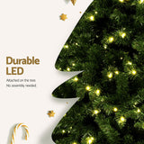 Jingle Jollys Christmas Tree 2.7M LED Xmas Tree Party Decorations 2590 Tips - Rear View
