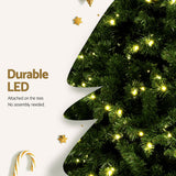 Jingle Jollys Christmas Tree 2.7M LED Xmas Tree Party Decorations 2590 Tips - Rear View