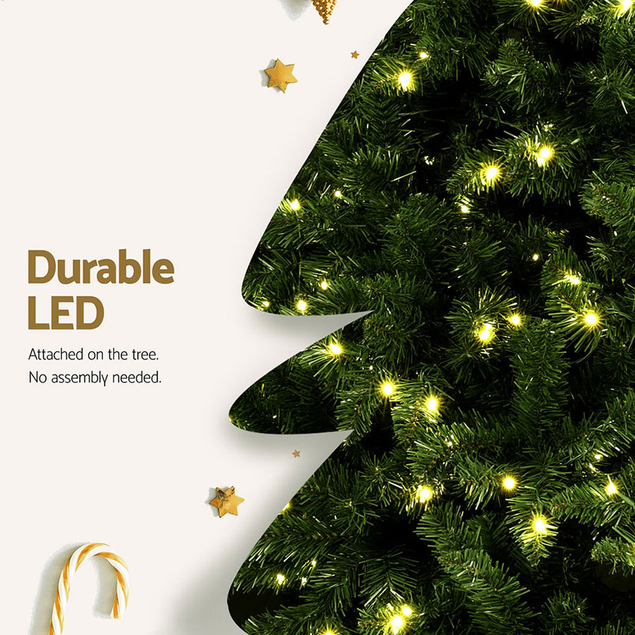 Jingle Jollys Christmas Tree 2.7M LED Xmas Tree Party Decorations 2590 Tips, image 6