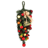 Jingle Jollys 50CM LED-Illuminated Christmas Garland with Ornaments - Side View