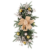 Jingle Jollys LED Christmas Garland - 45cm Festive Decoration for Stairs and Doors - Side View
