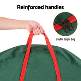 Christmas Organiser Storage Bag for Wreaths and Ornaments - Jingle Jollys - Rear View