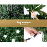 Jingle Jollys 1.5m Christmas Tree Optic Fibre LED Xmas tree Multi Colour - Side View