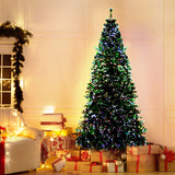 Jingle Jollys 1.8m Christmas Tree Optic Fibre LED Xmas tree 300 Tips - Low Angle