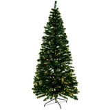Jingle Jollys 1.8m Christmas Tree Optic Fibre LED Xmas tree Warm White - Side View