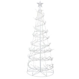 Sparkling 6FT Cold White LED Christmas Tree with Star Topper - Jingle Jollys Holiday Decoration