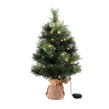 Jingle Jollys Christmas Tree 60CM Mini Tabletop 8 Light Modes Timer Xmas Tree - Side View