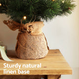 Jingle Jollys Christmas Tree 60CM Mini Tabletop 8 Light Modes Timer Xmas Tree - Rear View
