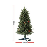 90cm Jingle Jollys LED Mini Christmas Tree for Festive Party Decorations - Front View