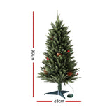 Jingle Jollys Mini Christmas Tree 90cm LED Xmas Tree Party Decorations - Front View