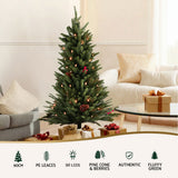 Jingle Jollys Mini Christmas Tree 90cm LED Xmas Tree Party Decorations - Top-Down View