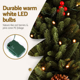 Jingle Jollys Mini Christmas Tree 90cm LED Xmas Tree Party Decorations - 45-Degree Angle