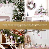 Jingle Jollys 33pcs Christmas Tree Decorations Set Baubles Ornaments Party Pink - Rear View
