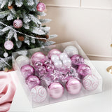 Jingle Jollys 33pcs Christmas Tree Decorations Set Baubles Ornaments Party Pink - Close-Up Angle