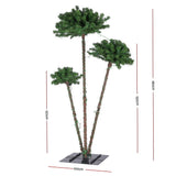 Jingle Jollys Christmas Tree 3-in-1 LED Xmas Palm Tree Party Decor 1.2/1.5/1.8M - Side View