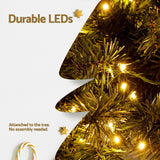 Jingle Jollys Christmas Tree 3-in-1 LED Xmas Palm Tree Party Decor 1.2/1.5/1.8M - Rear View