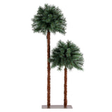 Jingle Jollys Christmas Tree 1.5+1m LED Xmas Palm Tree Party Decorations 2 in 1 - Side View
