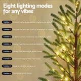 Jingle Jollys Christmas Tree 1.8M Pre-lit LED Xmas Tree 8 Modes Party Decoration