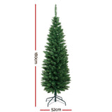 Lifelike 6FT Jingle Jollys Green Christmas Tree with 300 Tips and Easy Assembly - Front View