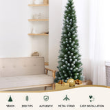 Snowy Elegance 1.8m Jingle Jollys Christmas Tree with 300 Lush Tips - Side View