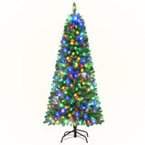 Jingle Jollys 1.8M Pre-lit Christmas Tree 8 Mode Multi Colour 200 LED Light Xmas