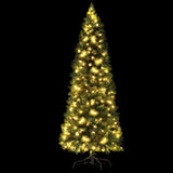 Jingle Jollys 1.8M Pre-lit Christmas Tree 8 Mode Multi Colour 200 LED Light Xmas - Side View