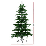 Jingle Jollys Christmas Tree 2.1M LED Sparse Xmas Tree 860 Tips Party Decoration - Side View