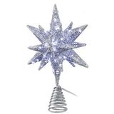 Jingle Jollys 3D Christmas Tree Topper Star LED Decorations Xmas Party Timer - Side View
