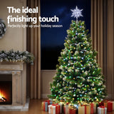 Jingle Jollys 3D Christmas Tree Topper Star LED Decorations Xmas Party Timer - Rear View