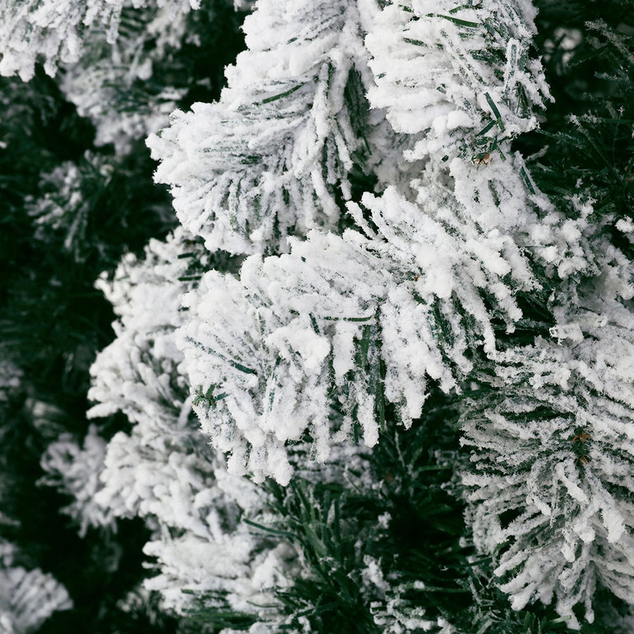 Jingle Jollys Christmas Tree 1.8m Snow Flocked Xmas Tree Decorations 468 Tips, image 3