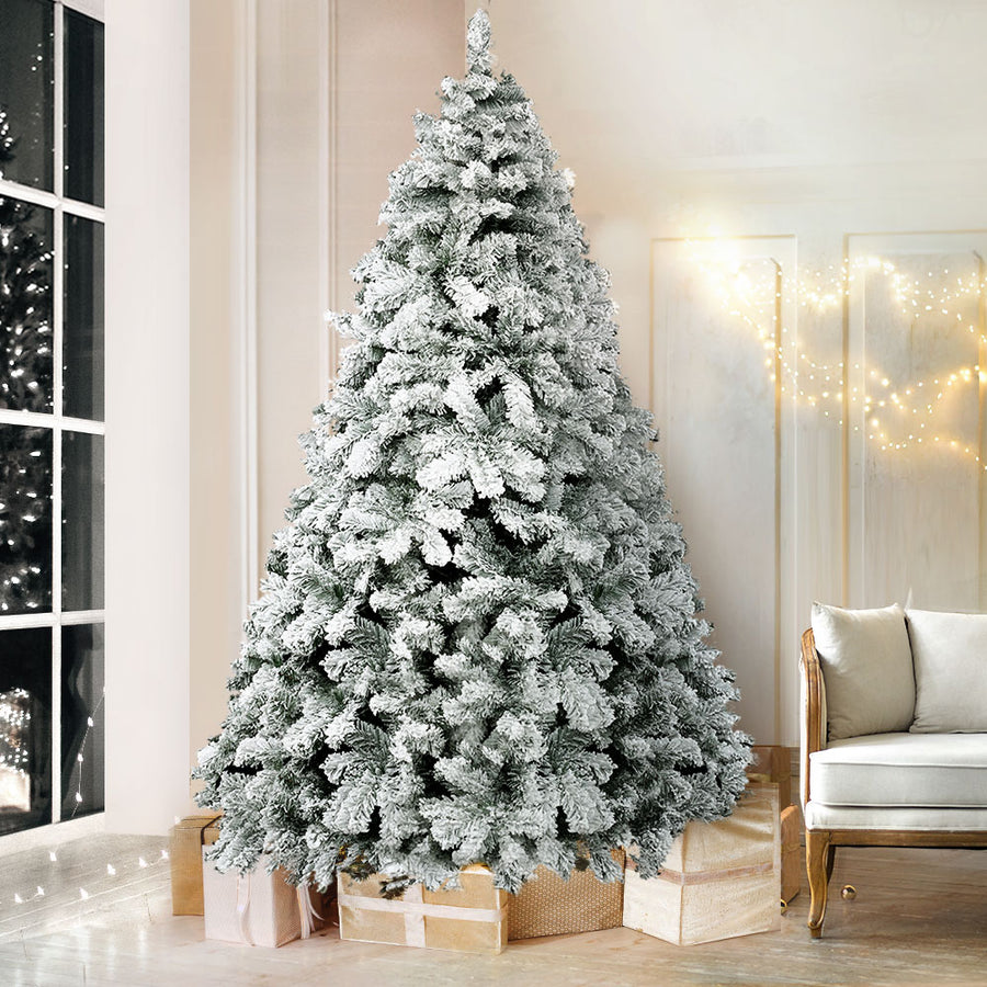 Jingle Jollys Christmas Tree 1.8m Snow Flocked Xmas Tree Decorations 468 Tips, image 7