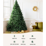 Jingle Jollys Christmas Tree 2.1m Xmas Tree Decorations 1134 LEDs 8 Light Mode - Top-Down View