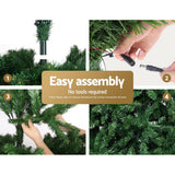 Jingle Jollys Christmas Tree 2.1m Xmas Tree Decorations 1134 LEDs 8 Light Mode - 45-Degree Angle