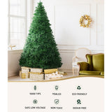 Jingle Jollys Christmas Tree 2.1m Xmas Tree Decoration 8 Light Mode Multi Colour - Top-Down View
