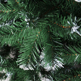 Jingle Jollys Christmas Tree 2.1m Snowy Xmas Tree Decoration 905 Tips - Side View