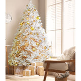 Jingle Jollys Christmas Tree 2.1m 1000 White Tips Xmas Tree Decorations - Rear View