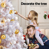 Jingle Jollys Christmas Tree 2.1m 500 LED Xmas Tree Decorations White 1260 Tips - Rear View