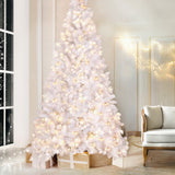 Jingle Jollys Christmas Tree 2.1m 500 LED Xmas Tree Decorations White 1260 Tips - Close-Up Angle