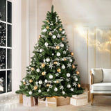 Jingle Jollys Christmas Tree 2.4m Green Xmas Tree Decorations 1225 Tips - Close-Up Angle