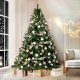 Jingle Jollys Christmas Tree 2.7m Green Xmas Tree Decorations 1590 Tips - Low Angle