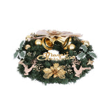 Festive Cheer 60CM Christmas Garland with Ornaments and Reindeer Decor - Side View