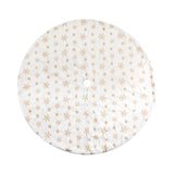 Elegant Sequin Snowflake Christmas Tree Skirt - 120cm Festive Decoration